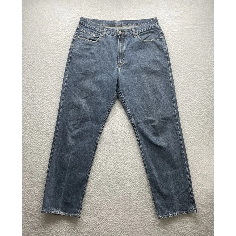 VTG Brooks Brothers Sport Jeans Mens 36x32 Relaxed Straight Leg Dark Wash Cotton
